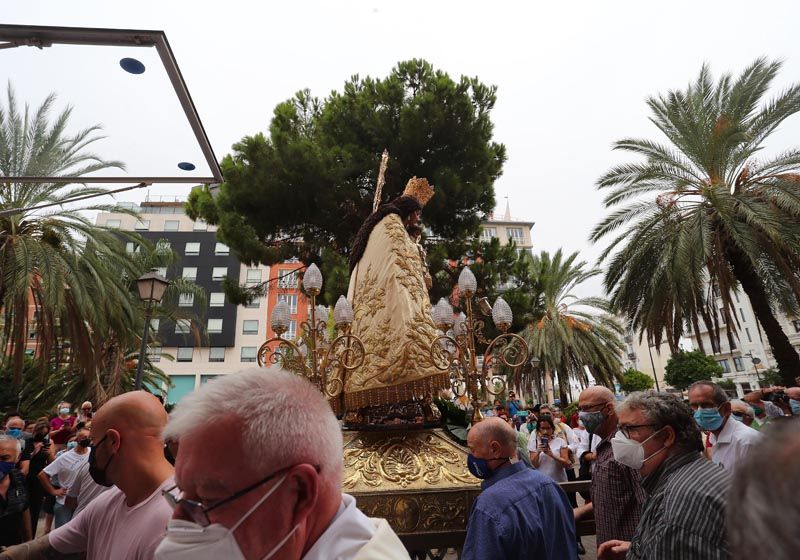 La Virgen vuelve a procesionar con público