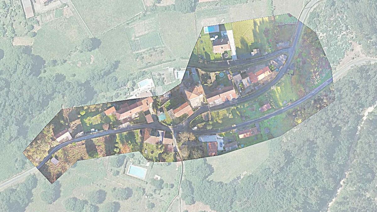 Aldea de Barreiro, en la parroquia amesana de Bugallido, que renovará sus viarios