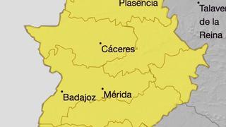 La alerta amarilla se amplía este sábado a toda Extremadura