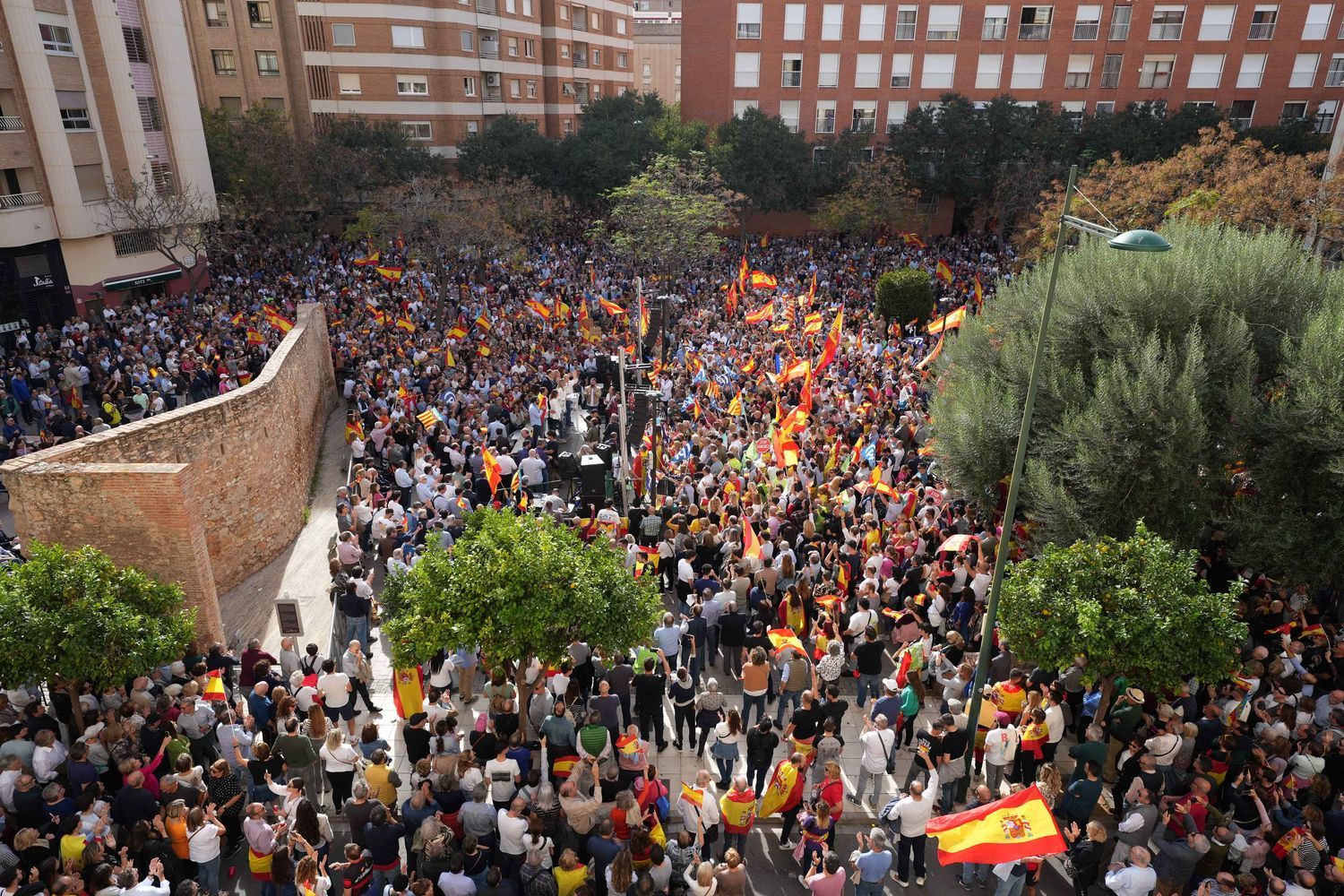 Las imágenes de la manifestación contra la amnistía en Castelló