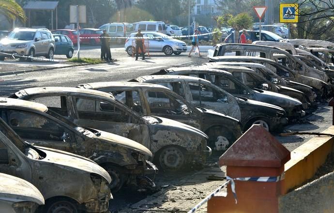 24/08/2018 JINÁMAR, TELDE. Incendio de 25 ...