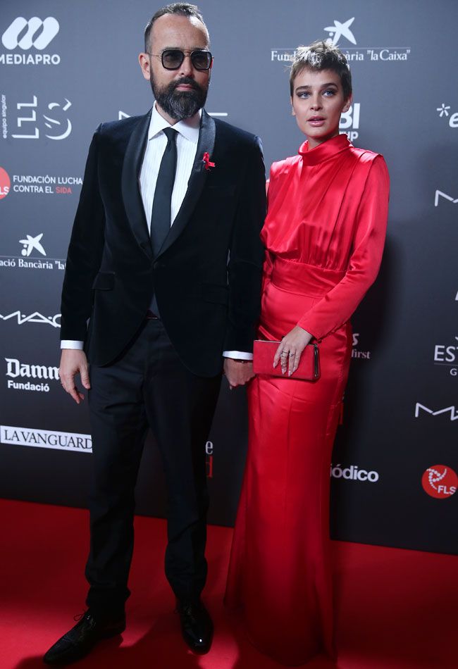 Laura Escanes y Risto Mejide en la gala People in Red en Barcelona