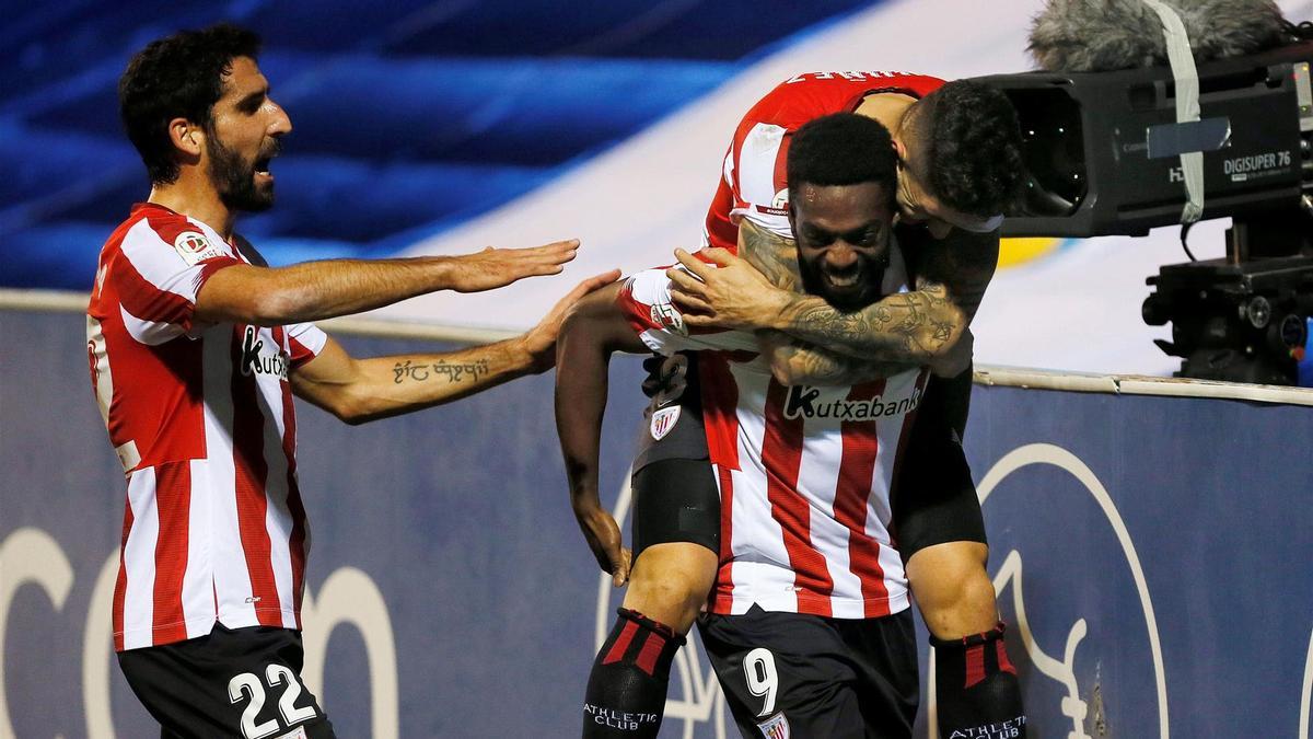 Iñaki Williams celebrando su gol