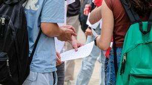 Pruebas de selectividad en la Universitat de Barcelona