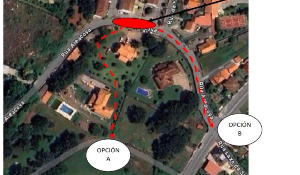Entorno del CEIP de Espiñeira en Aldán.   | //  FDV