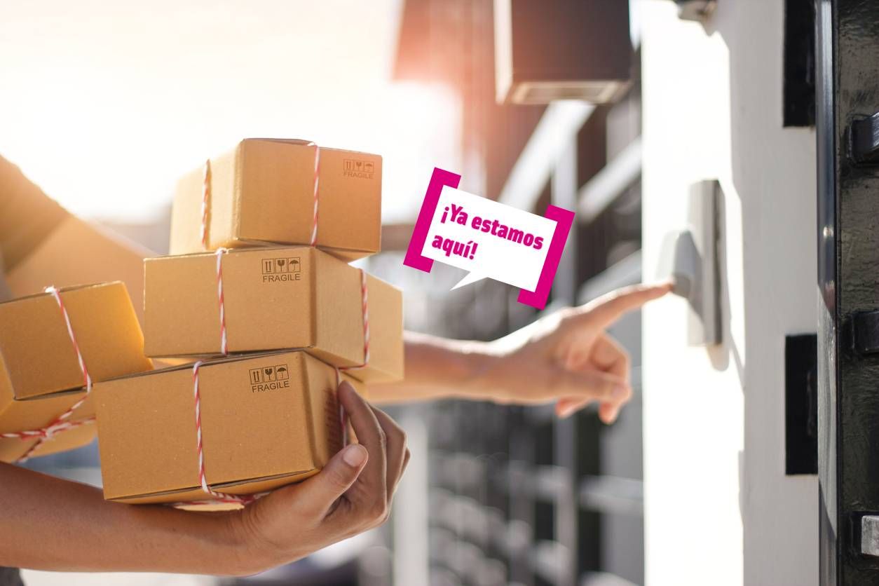 Paquetes llegando a casa