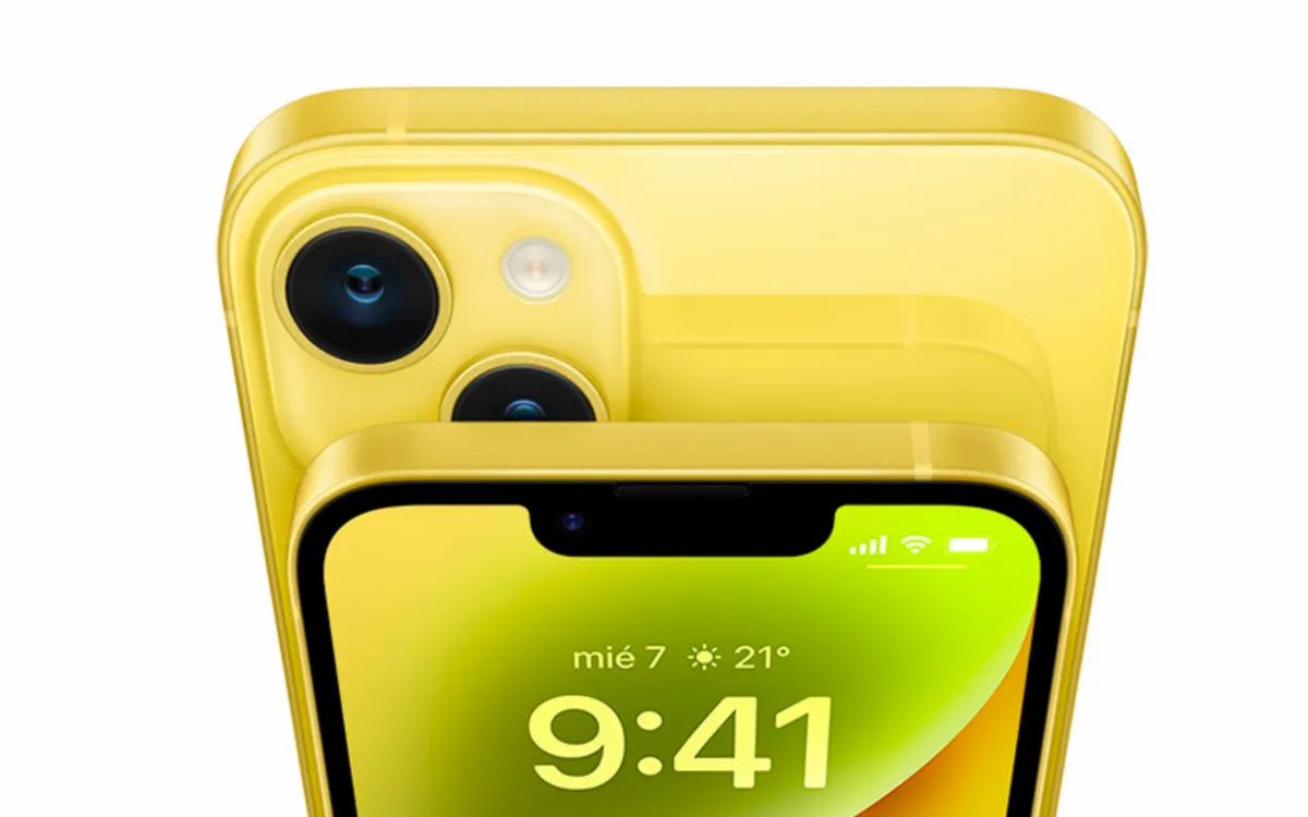 iPhone 14 amarillo.