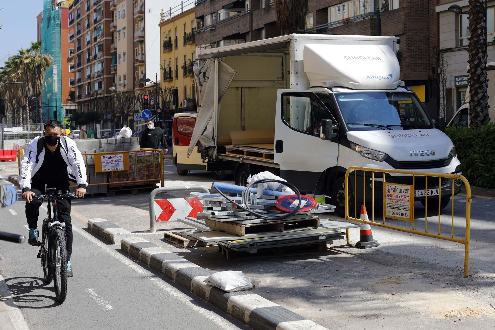 Así avanzan las obras de Peris y Valero