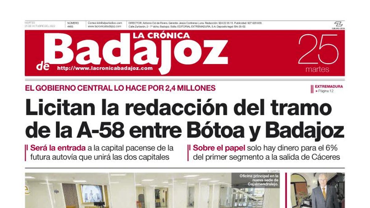 Consulta la portada correspondiente al día 25 de octubre de 2022