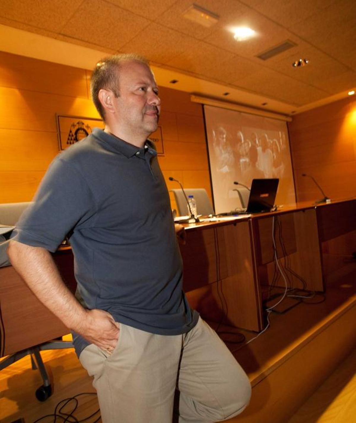 Alfonso Jesús Población, ayer, en el curso de verano.