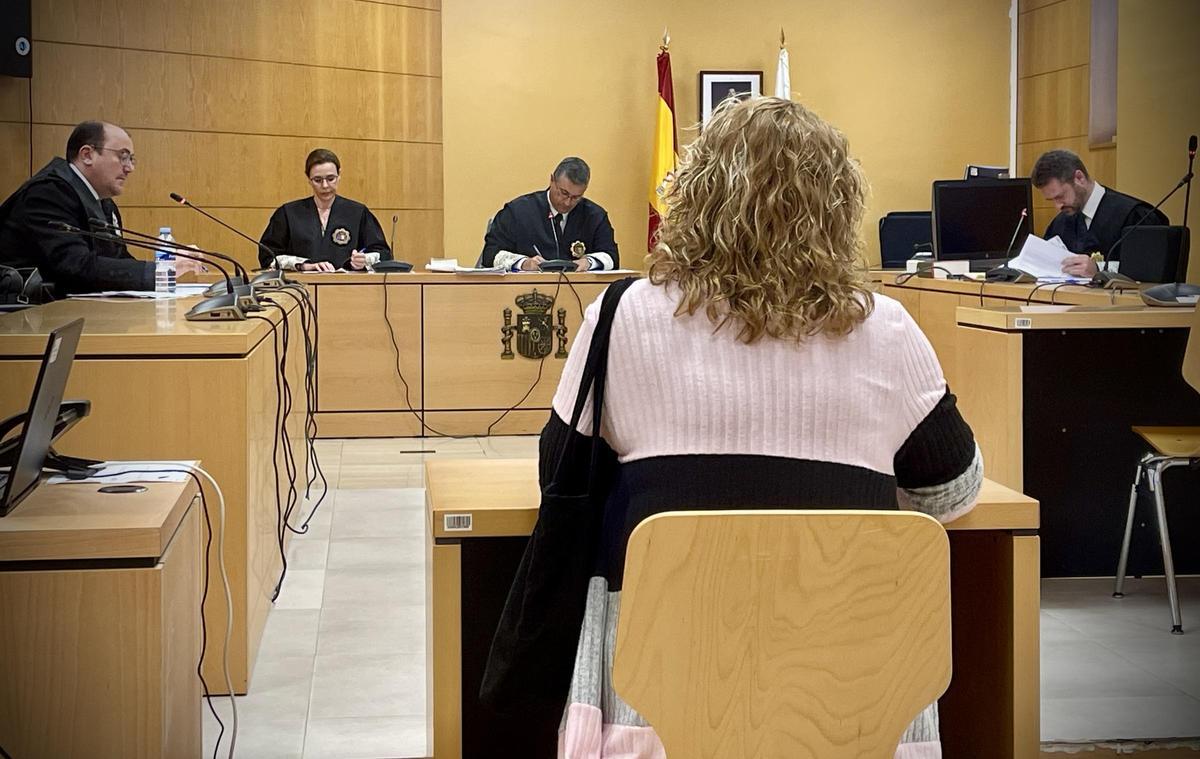 La acusada, durante el juicio celebrado a principios de julio del año pasado.
