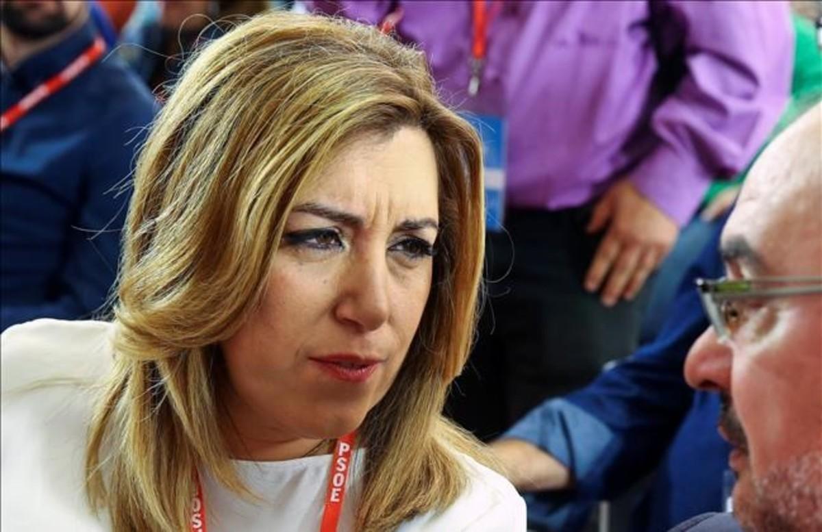 Susana Díaz, en una reunión del comité federal del PSOE, el pasado mes de octubre.