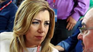 Susana Díaz, en una reunión del comité federal del PSOE, el pasado mes de octubre.