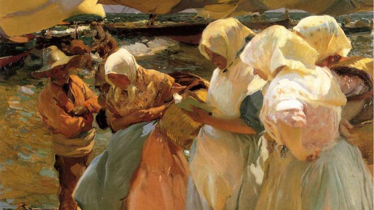 Las pescadoras, de Sorolla, son las protagonistas de la obra 'Flor de mayo' de Vicente Blasco Ibáñez.