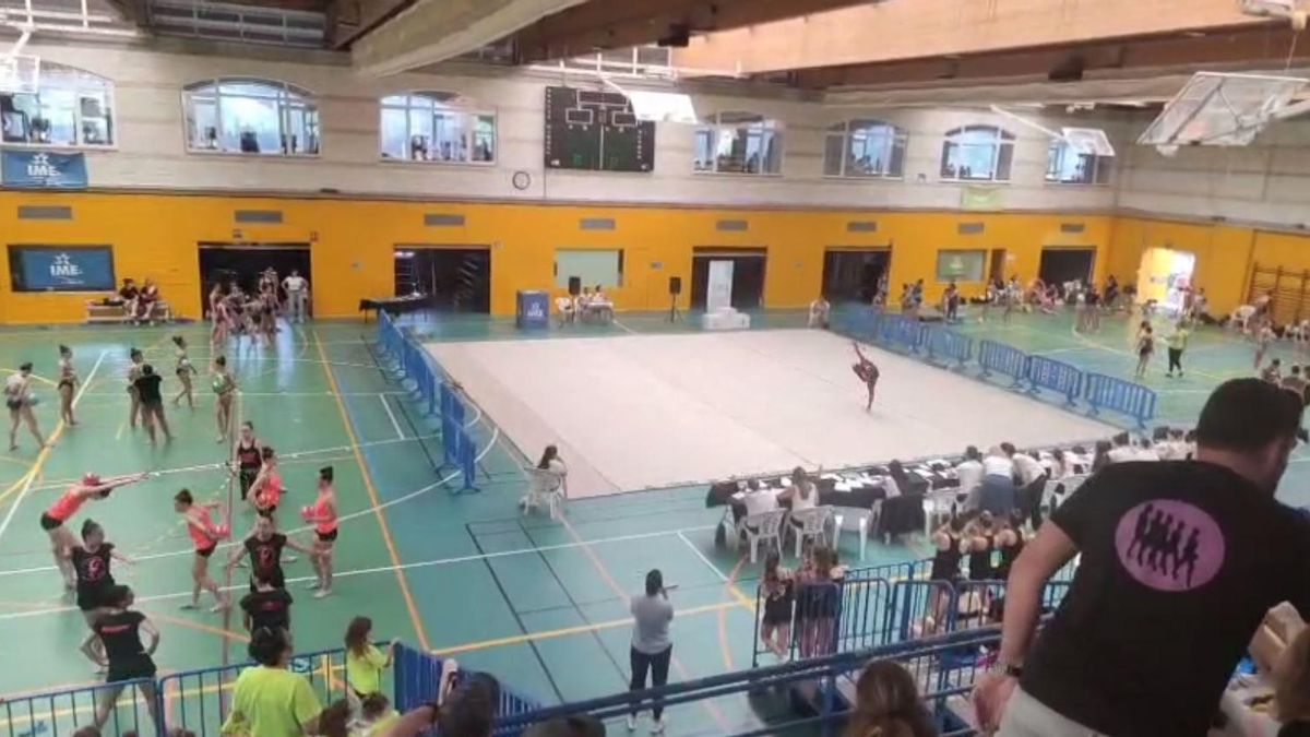 Deplorables condiciones para las gimnastas participantes en la final balear de gimnasia rítmica