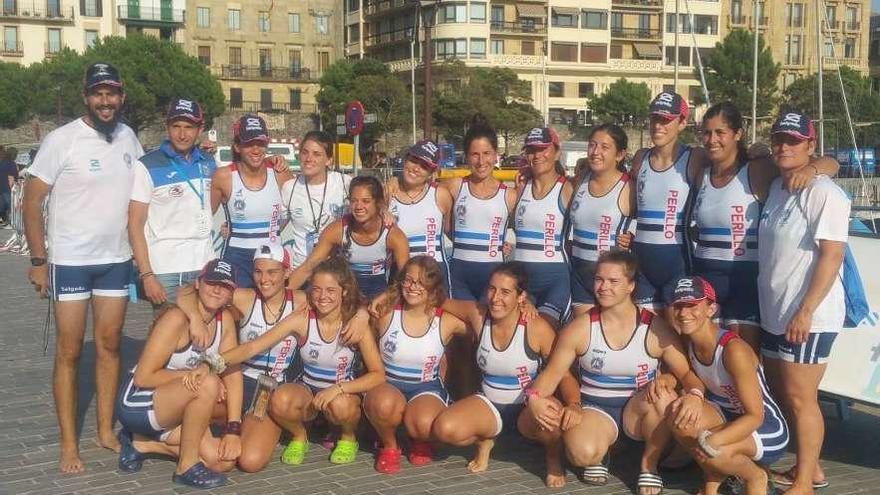 Las chicas de Salgado Perillo en San Sebastián.