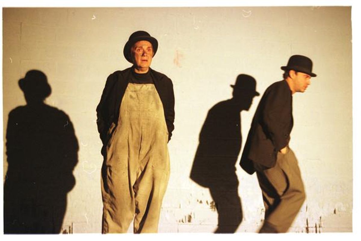 Assaig de l’obra de teatre de Samuel Beket ’Tot esperant Godot’.