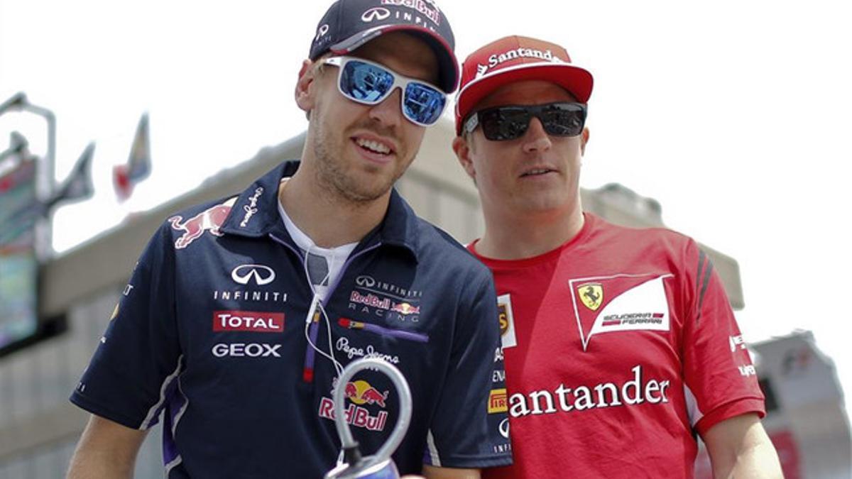 Vettel y Raikkonen