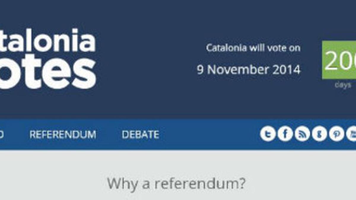 'CataloniaVotes': La nueva web del Govern para internacionalizar el proceso catalán