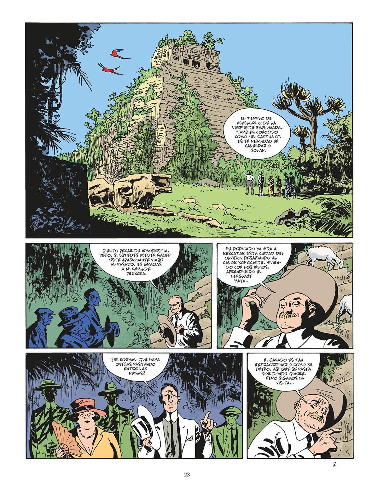 Página de 'Corto Maltés. La línea de la vida'.