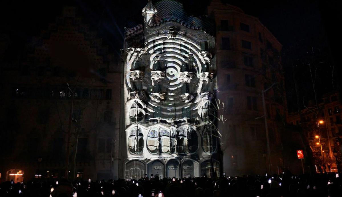 Un màping per estrenar l’Any Gaudí a la Casa Batlló