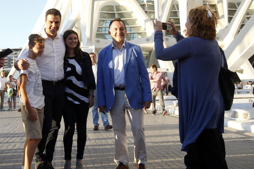 Mitin de Pedro Sánchez en l'Umbracle