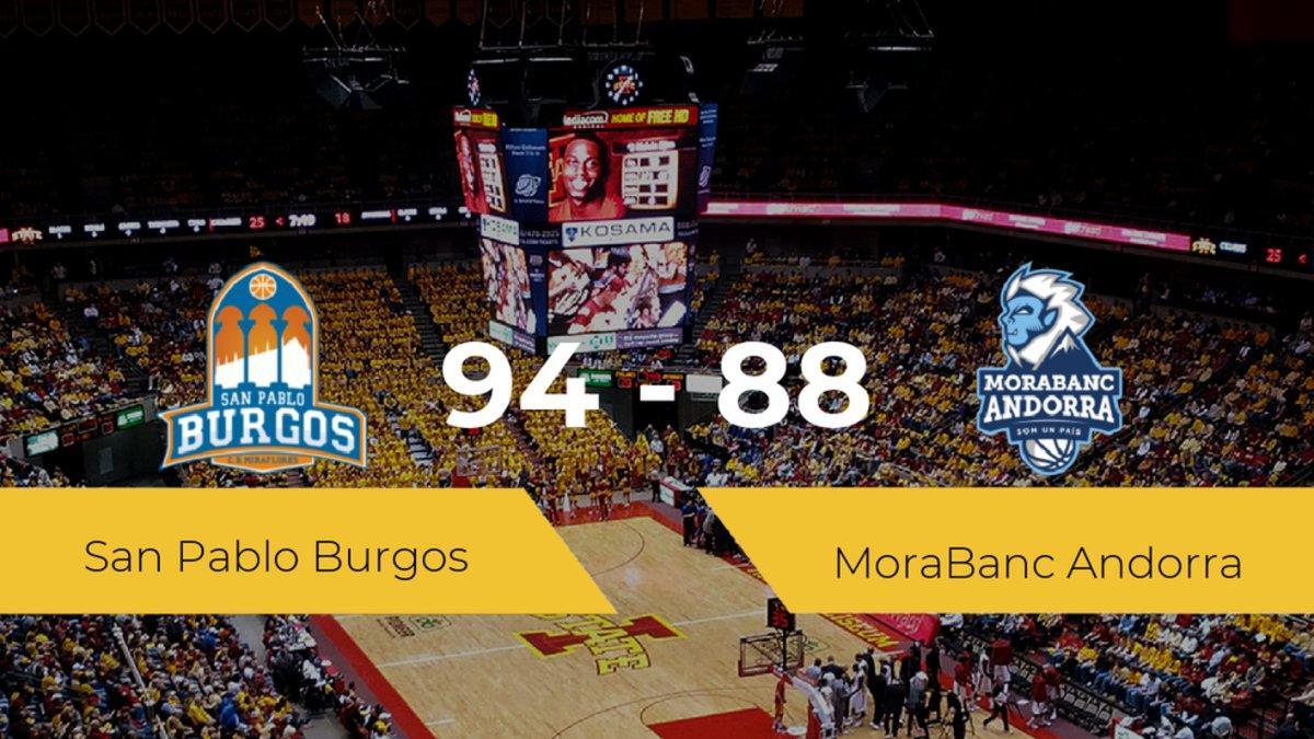 El San Pablo Burgos se impone por 94-88 frente al MoraBanc Andorra