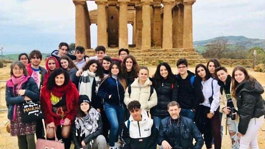 Grupo de estudiantes del IES Cavanilles, de viaje en Palermo.