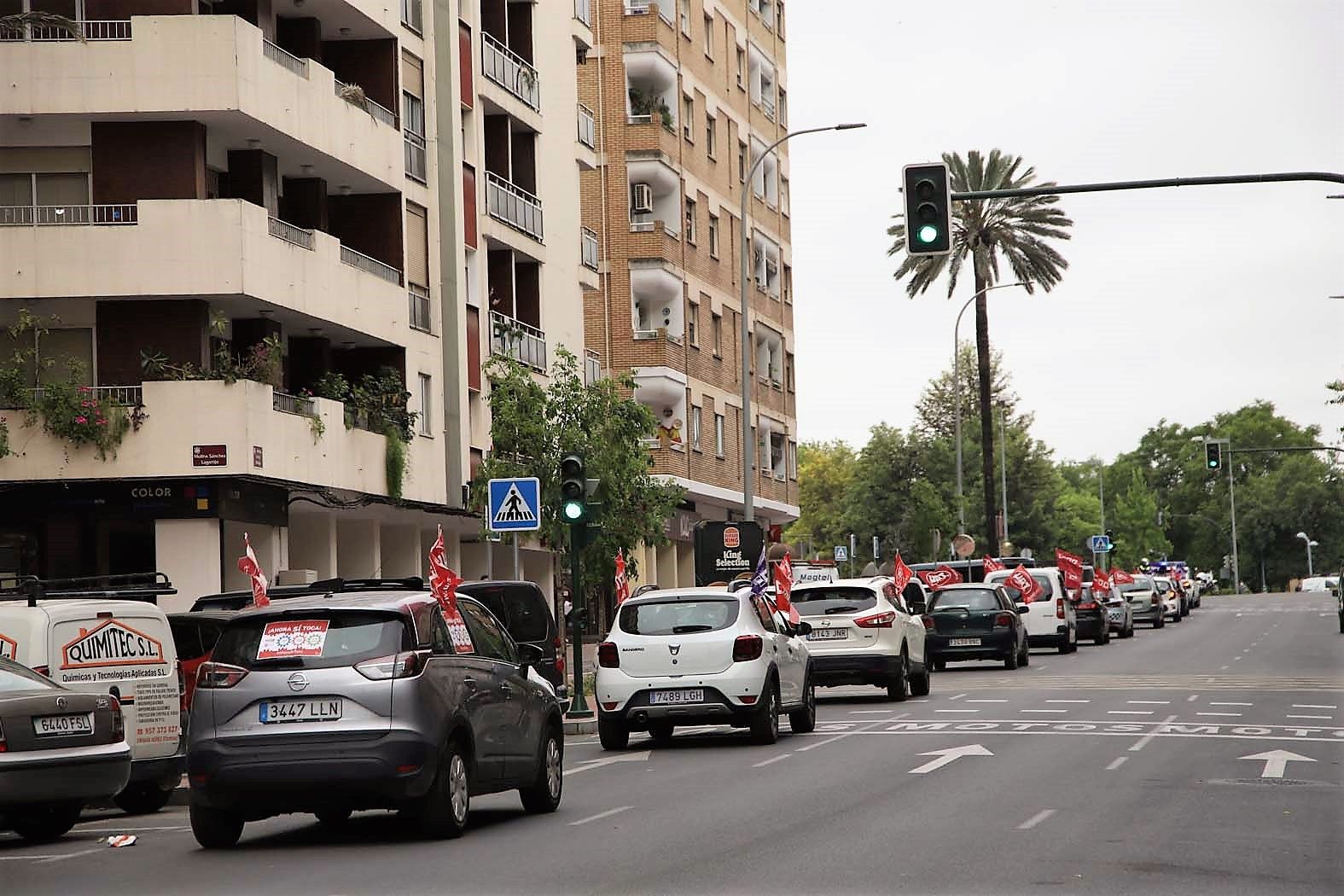 Caravana sindical para exigir al Gobierno que cumpla con sus compromisos