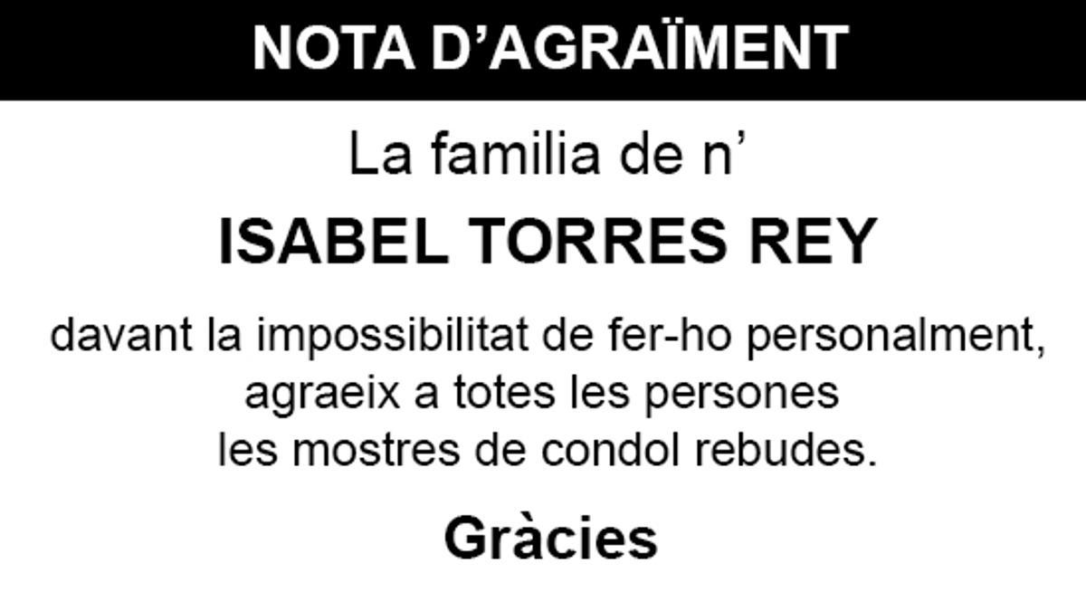 Nota Isabel Torres Rey