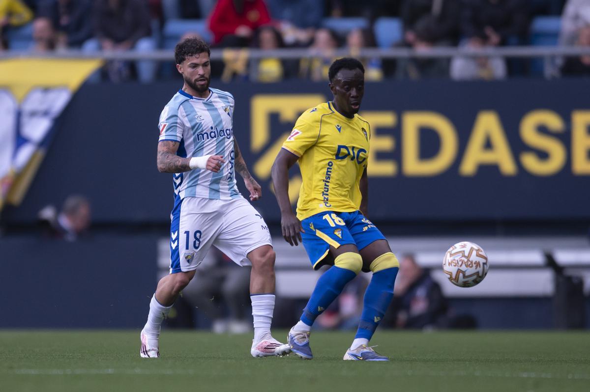 Dani Sánchez salió de inicio por parte del Málaga CF en Cádiz.