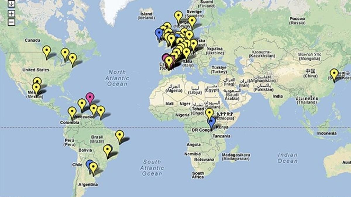 Juventud Sin Futuro lanza un mapa interactivo donde los jóvenes emigrantes explican dónde están y en qué condiciones trabajan