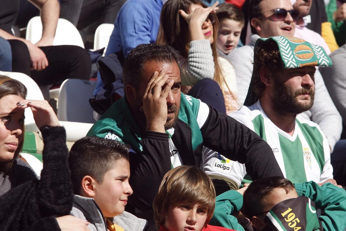 La afición blanquiverde en el Córdoba-Rayo Majadahonda