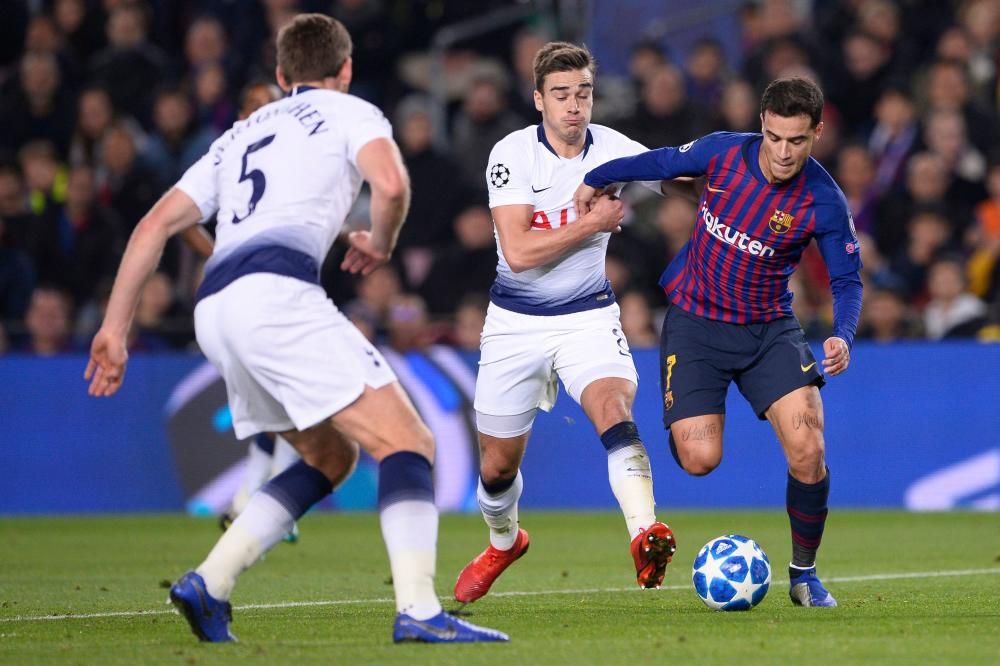 Barcelona y Tottenham se ven las caras en Camp Nou