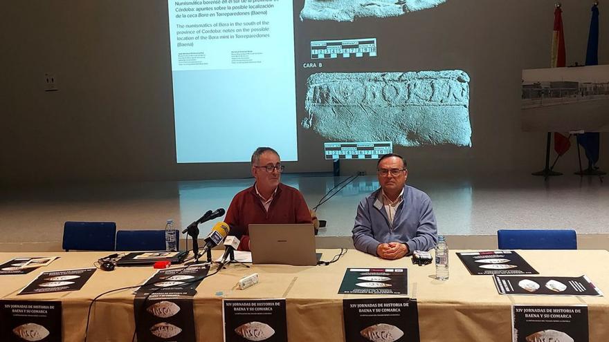 Conferencia sobre el patrimonio de Baena, a cargo de Antonio Moreno y José Antonio Morena.