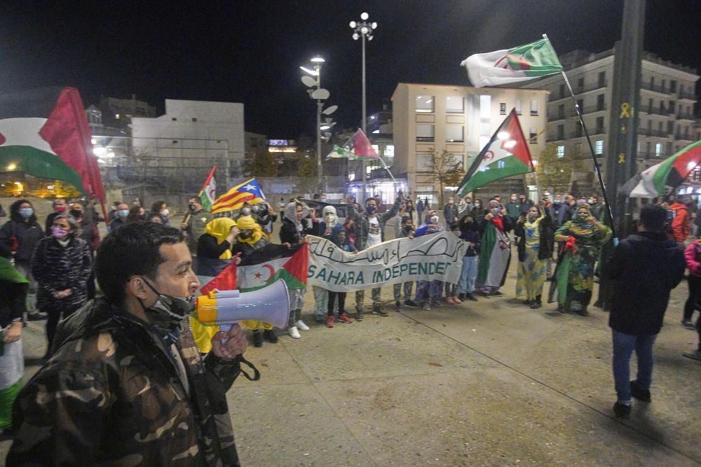 Concentració en suport al poble sahrauí