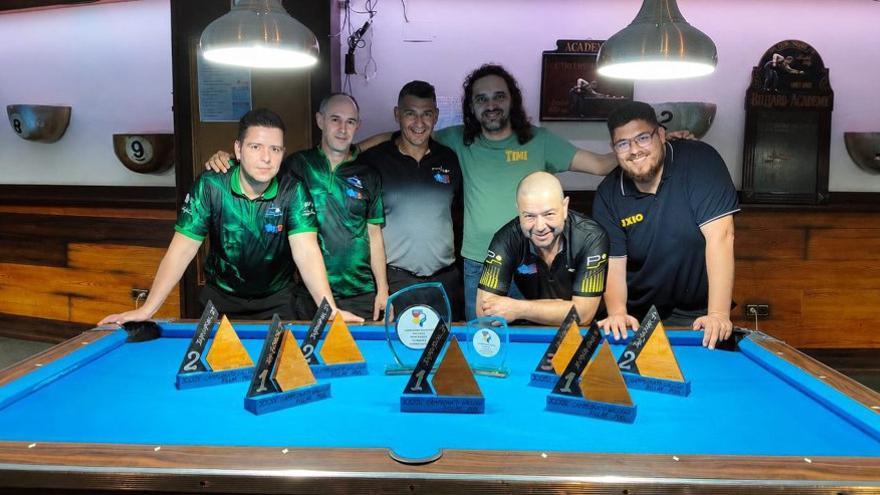 Cangas hace historia  en el Campeonato Gallego de Billar