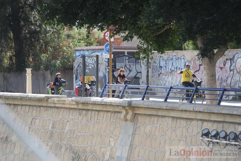 Protesta en bicicleta contra el fracking