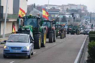 Cientos de agricultores extremeños se desmarcan de organizaciones y partidos y toman las calles
