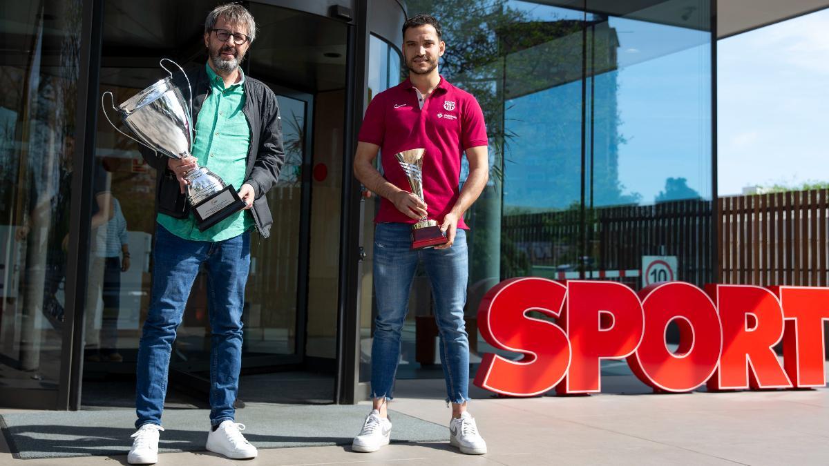 Edu Castro y Pau Bargalló, con la Copa del Rey en SPORT