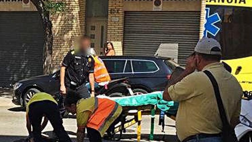 Un motorista resulta ferit en un accident a Manresa