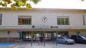 La estación de ferrocarril de Figueres.