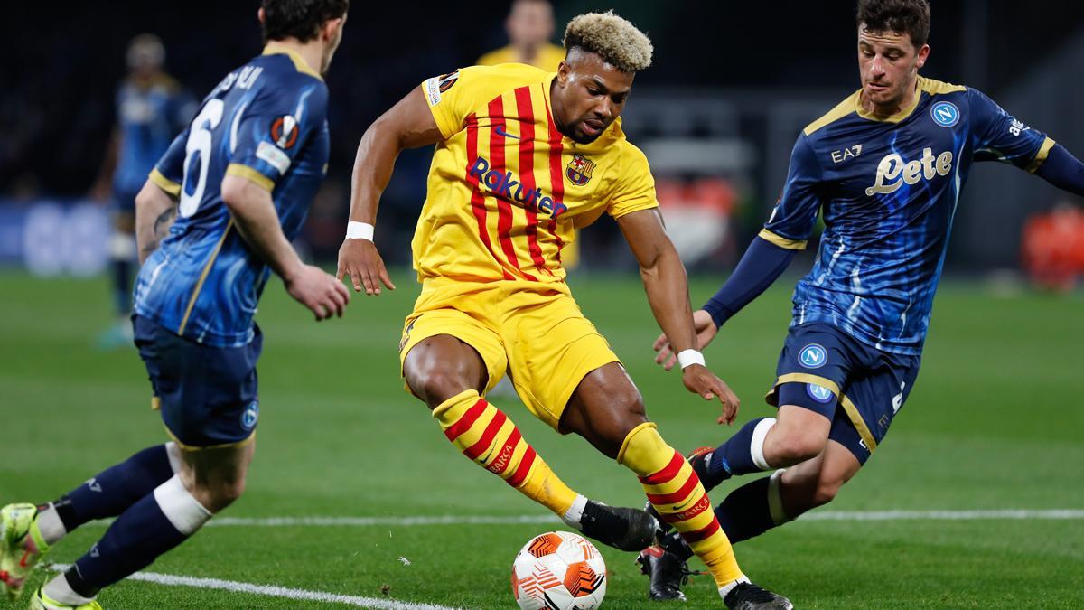 Nápoles -  FC Barcelona: Jordi Alba abrió el marcador tras una gran galopada de Adama
