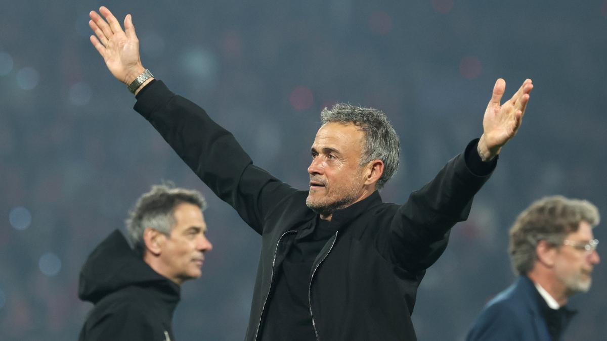 Luis Enrique, ídolo en el PSG