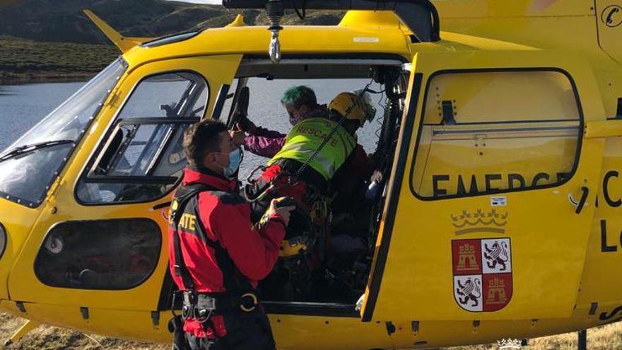 Rescate de una senderista en Trefacio.