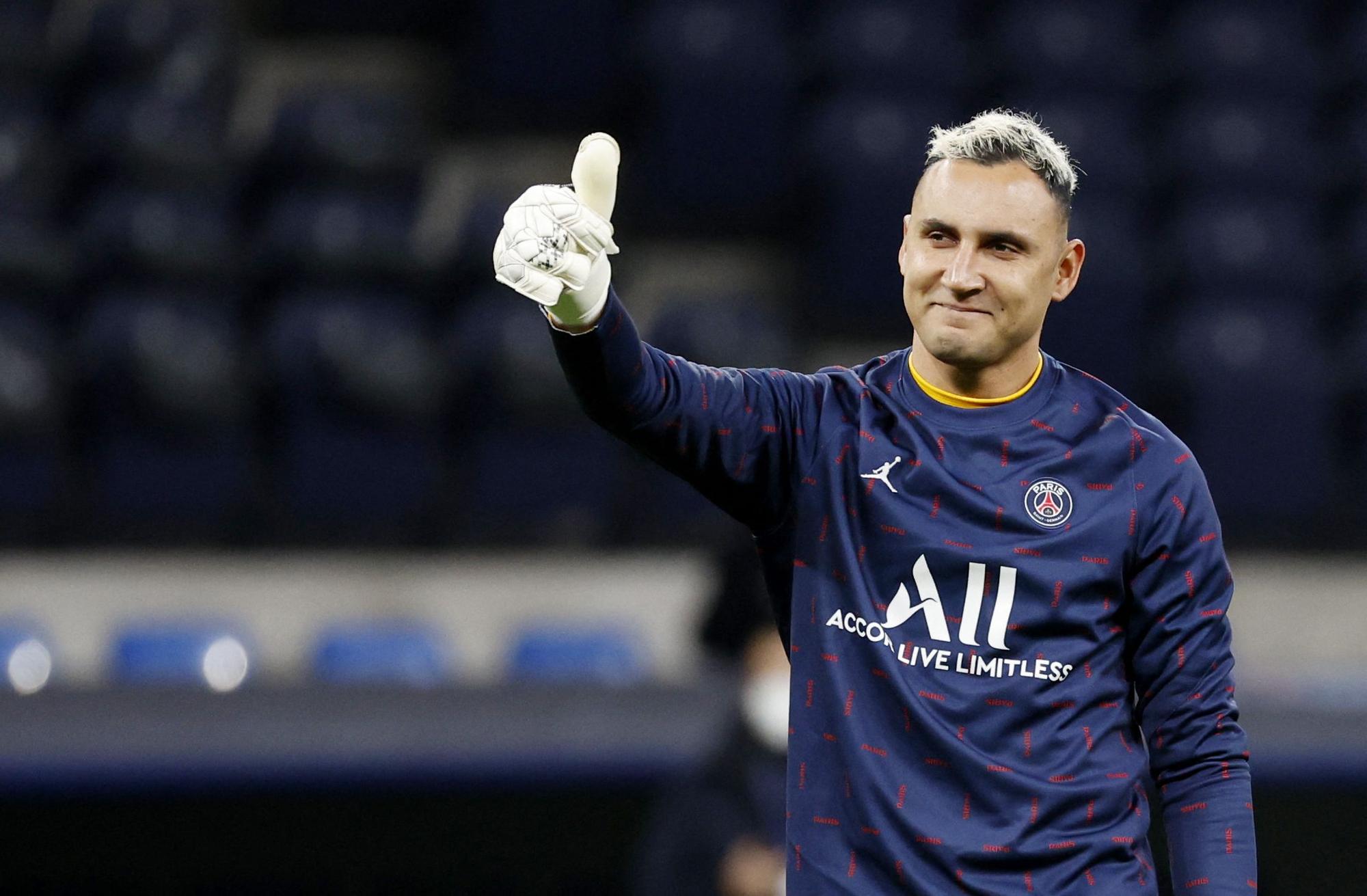 Keylor Navas, durante un partido con el París Saint-Germain.