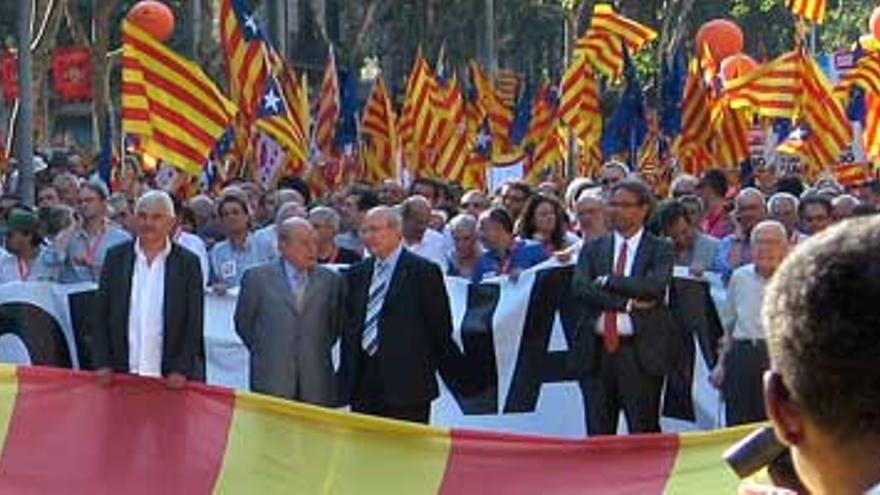 La manifestación por el Estatuto paraliza Barcelona