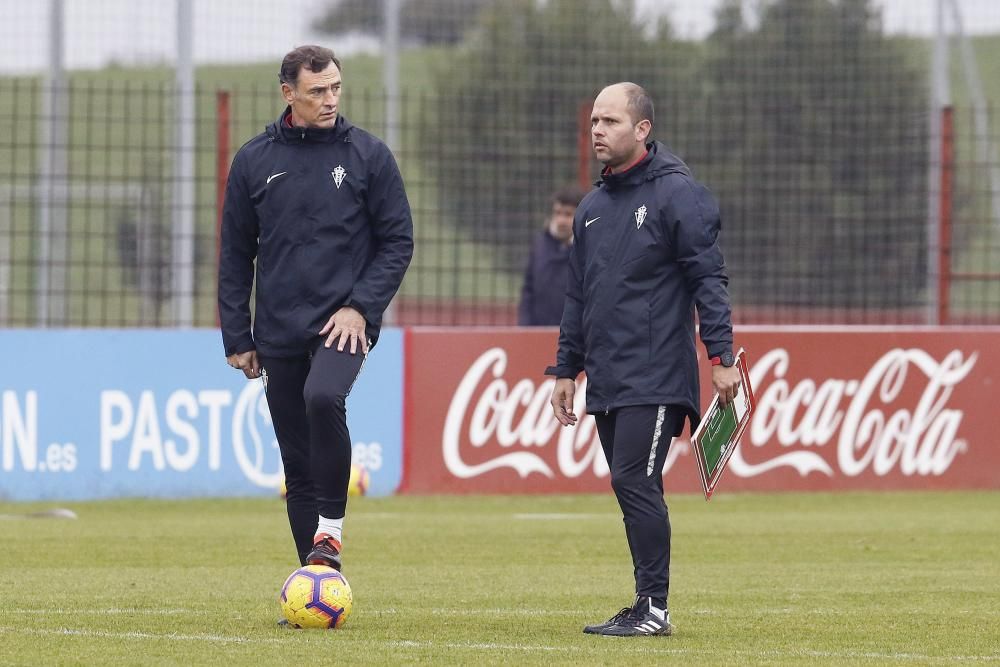 Entrenamiento del Sporting