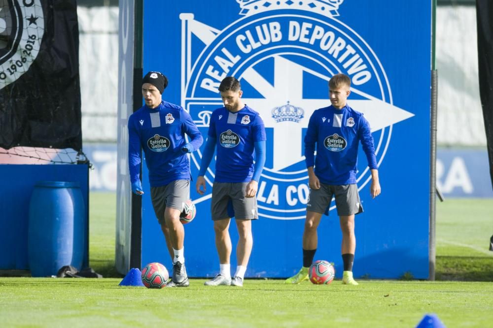 Luis César programó una sesión a puerta cerrada en las instalaciones de Abegondo.