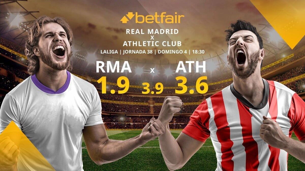 Real Madrid CF vs. Athletic Club de Bilbao: alineaciones, horario, TV, estadísticas y pronósticos LaLiga